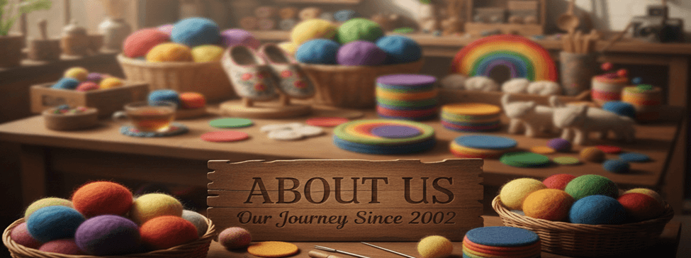 Artisan background at Sanay Handicrafts workshop