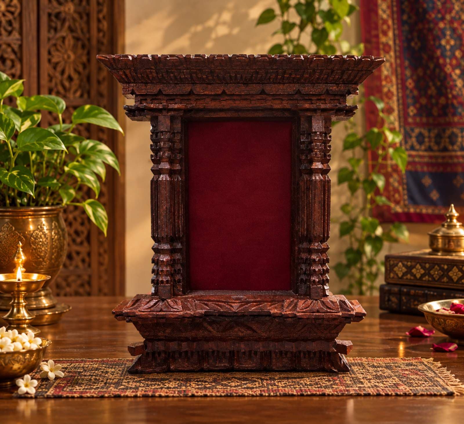 Kathmandu Heritage Window - Handmade Felt Product from Nepal